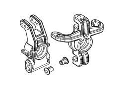 300601P Front and Rear Hub with Toe-Inserts