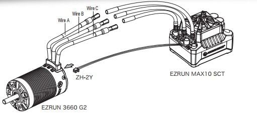 Ezrun 3660SL 3200KV G2 Motor 5mm Shaft