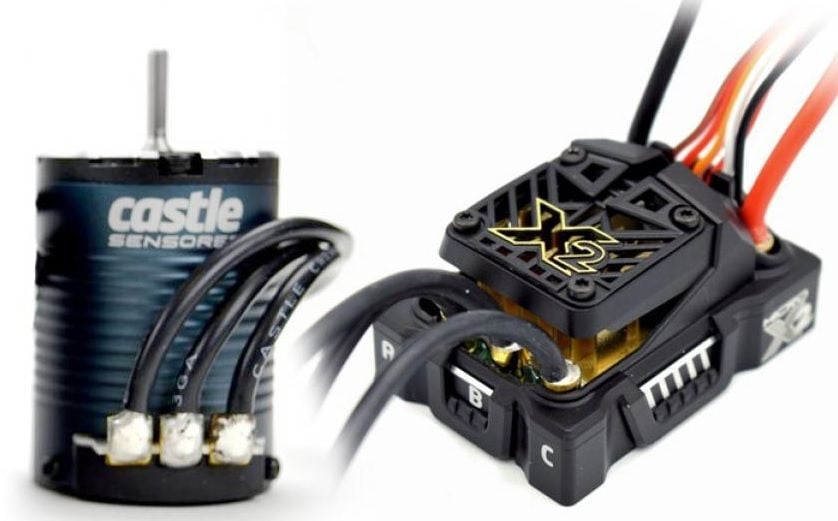 Mamba Micro X2, 16.8V, WP Sensored ESC W / 1406-1900KV COMBO Crawler