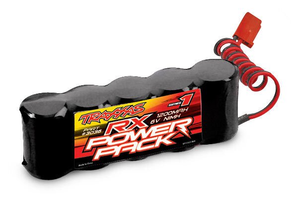 3036 1200 mAh 6 Volt 5-Cell NiMH Receiver Battery Revo