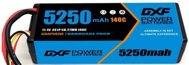5250Mah 11.1V 140C 3S Slim Hardcase Lipo Batarya