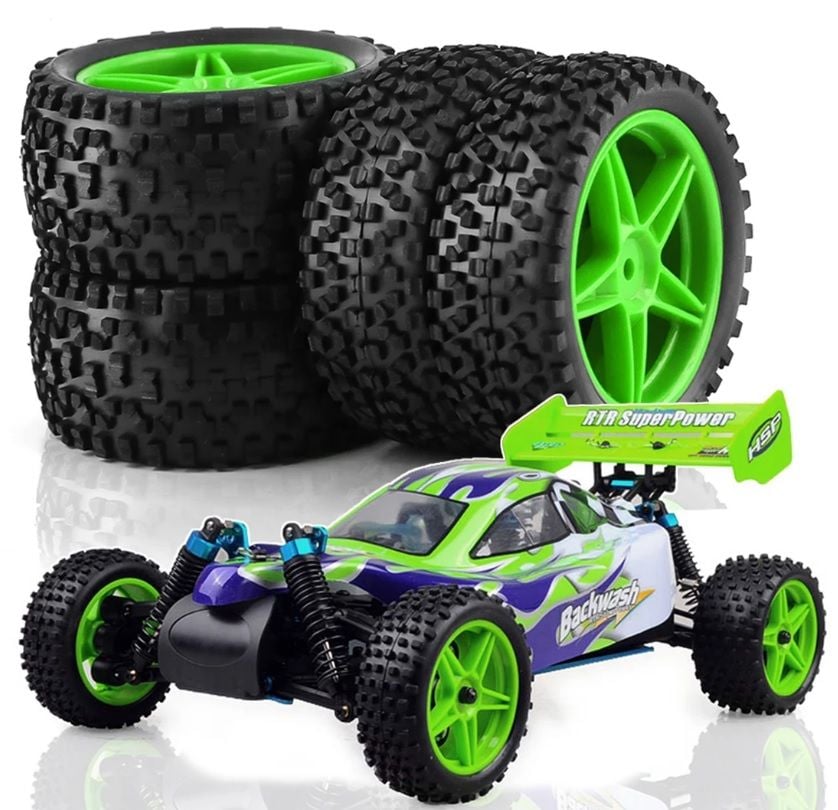 1/10 Buggy Jant Lastik Seti 4 Adet Sarı