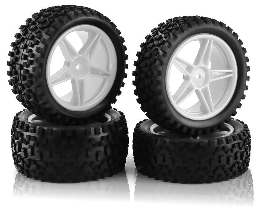 1/10 Buggy Jant Lastik Seti 4 Adet Sarı