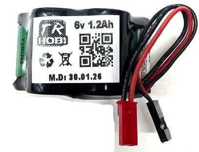 6V 1200mah Nimh Alıcı bataryası