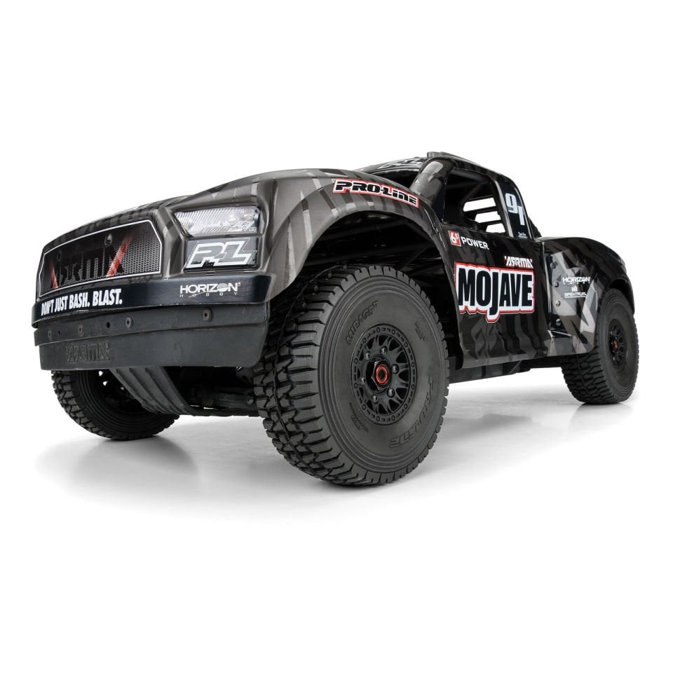 1/7 Mirage TT BELTED F/R Tires MTD 17mm Blk Raid (2) Mojave 6S, UDR 4Adet