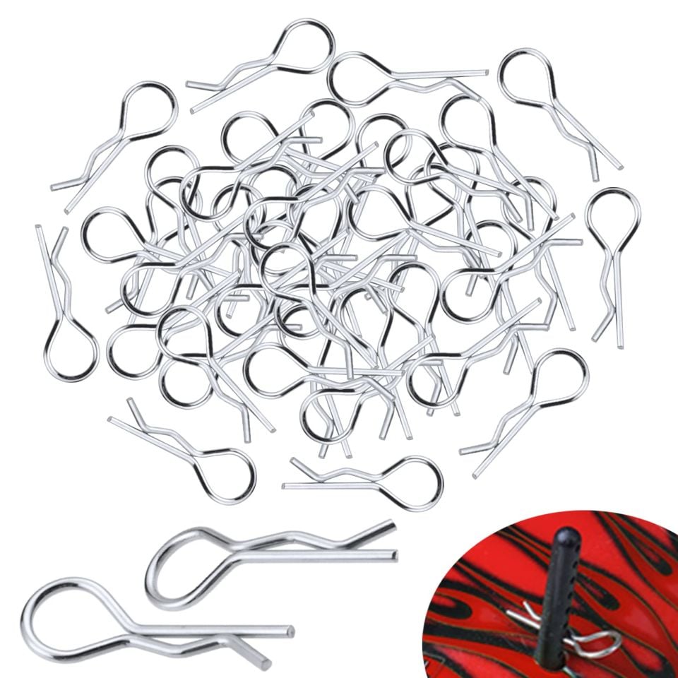1/10  Kep (body) Clips 10 adet Siyah