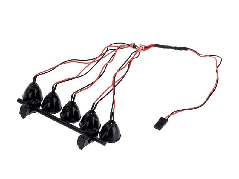 LED Roof Light Bar Set 5 Spotlight (Black) Tepe Işık Seti