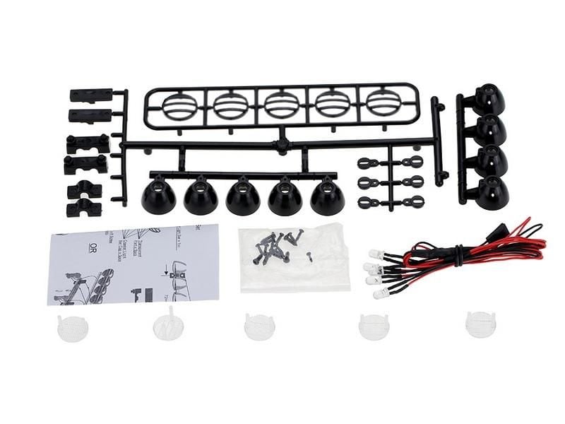 LED Roof Light Bar Set 5 Spotlight (Black) Tepe Işık Seti