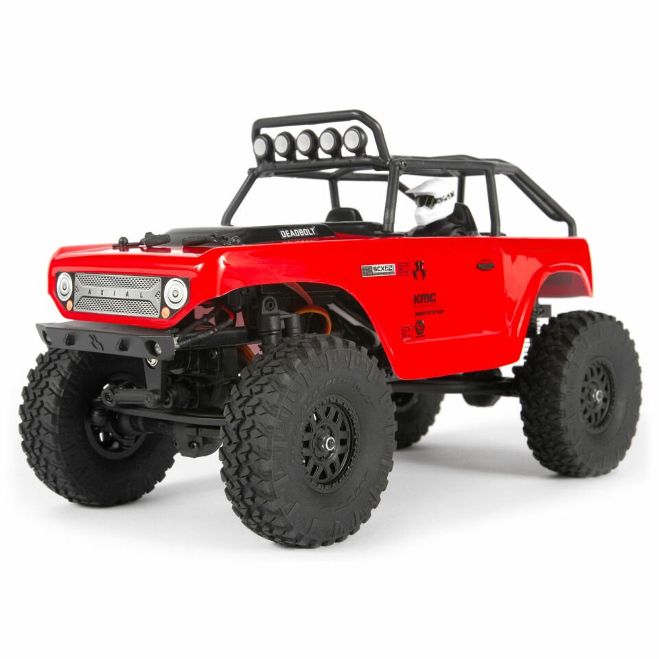 1/24 SCX24 Deadbolt 4WD Crawler Brushed RTR Kırmızı