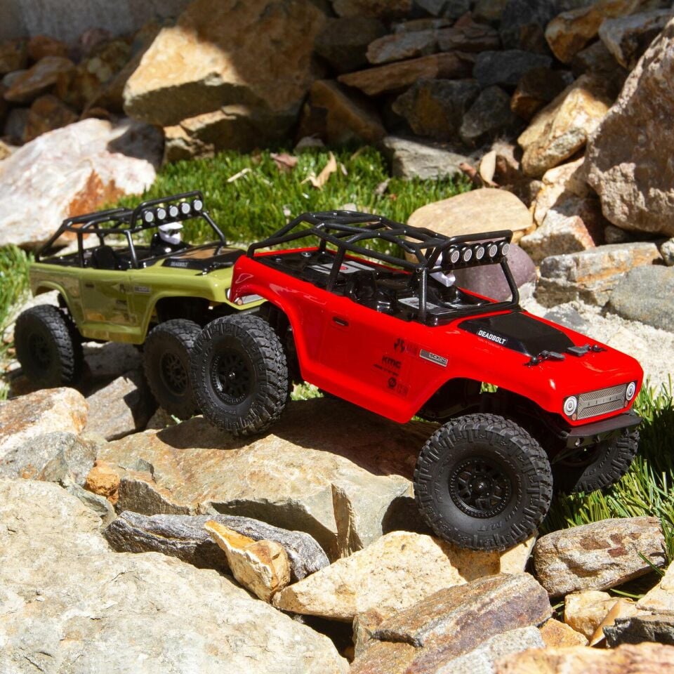 1/24 SCX24 Deadbolt 4WD Crawler Brushed RTR Kırmızı