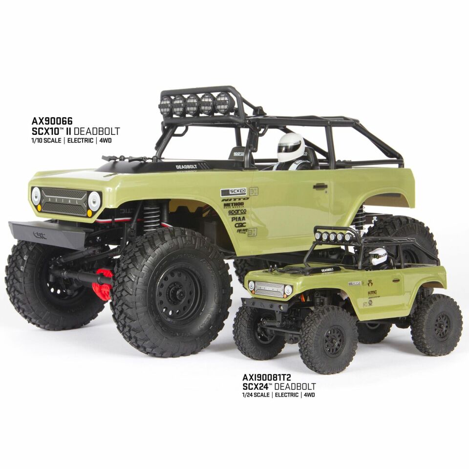 1/24 SCX24 Deadbolt 4WD Crawler Brushed RTR Kırmızı