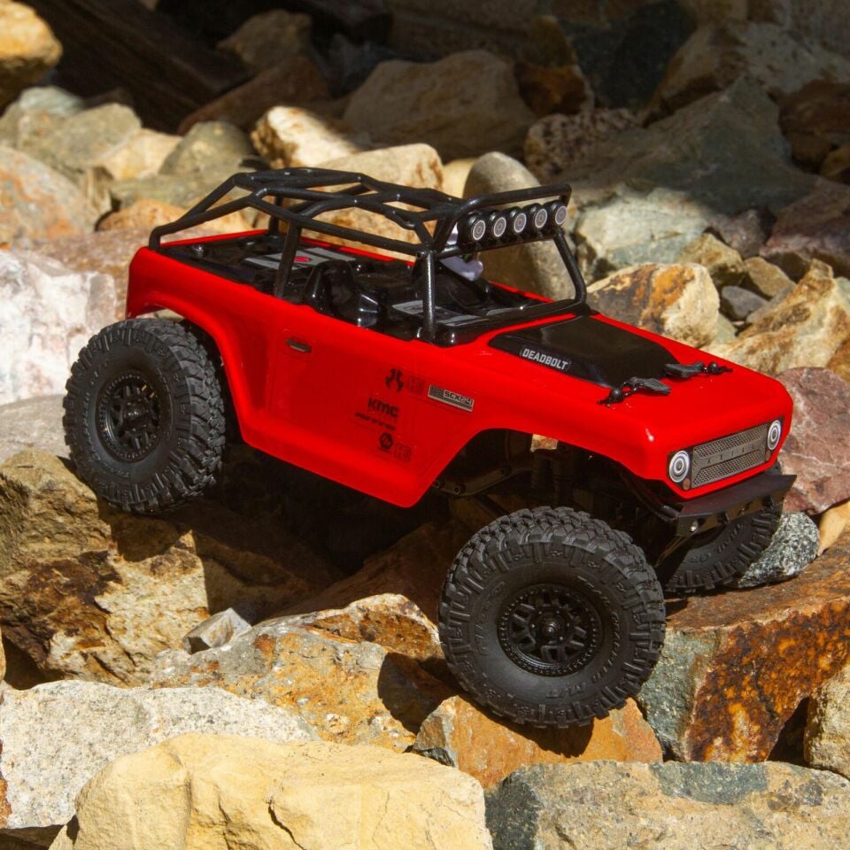 1/24 SCX24 Deadbolt 4WD Crawler Brushed RTR Kırmızı