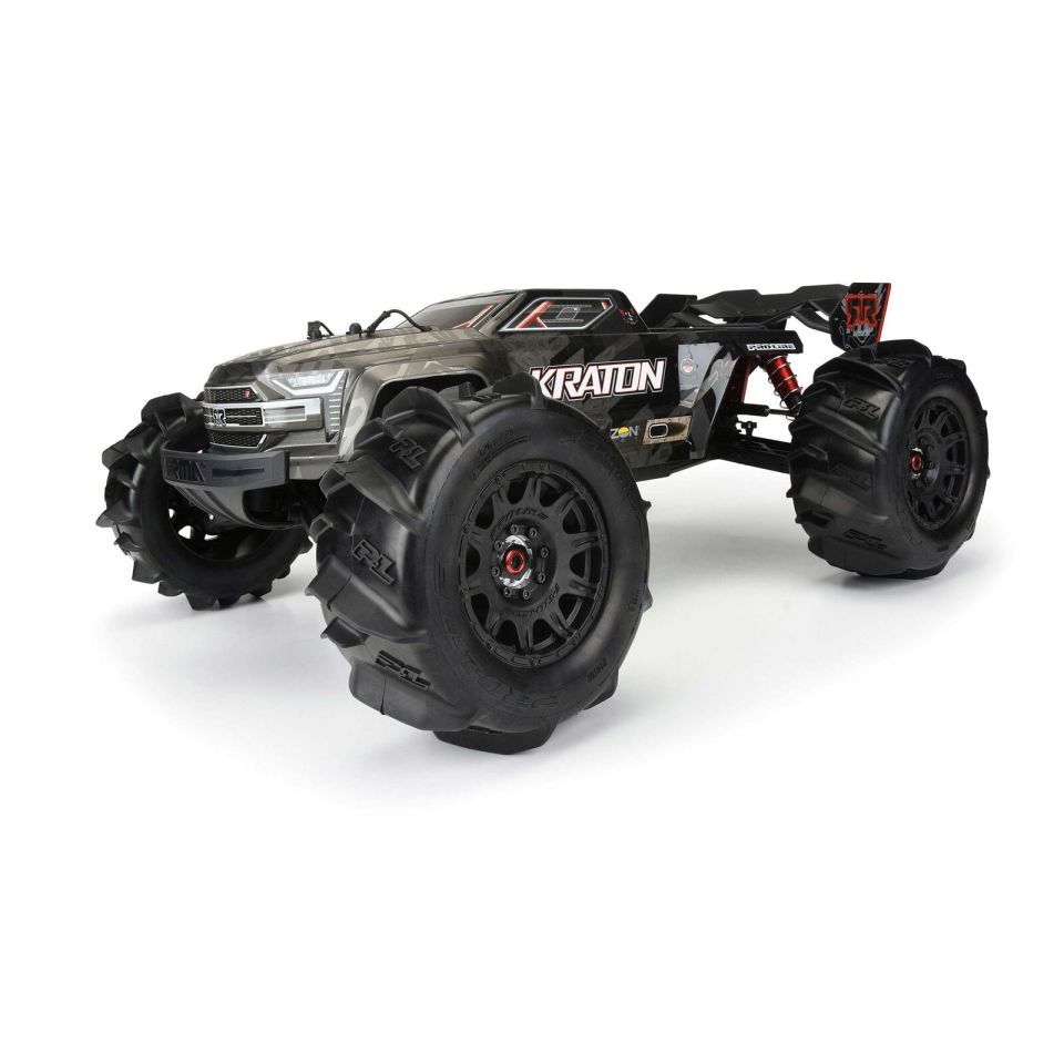 1/8 Dumont F/R 3.8'' MT Tires Mounted 17mm
