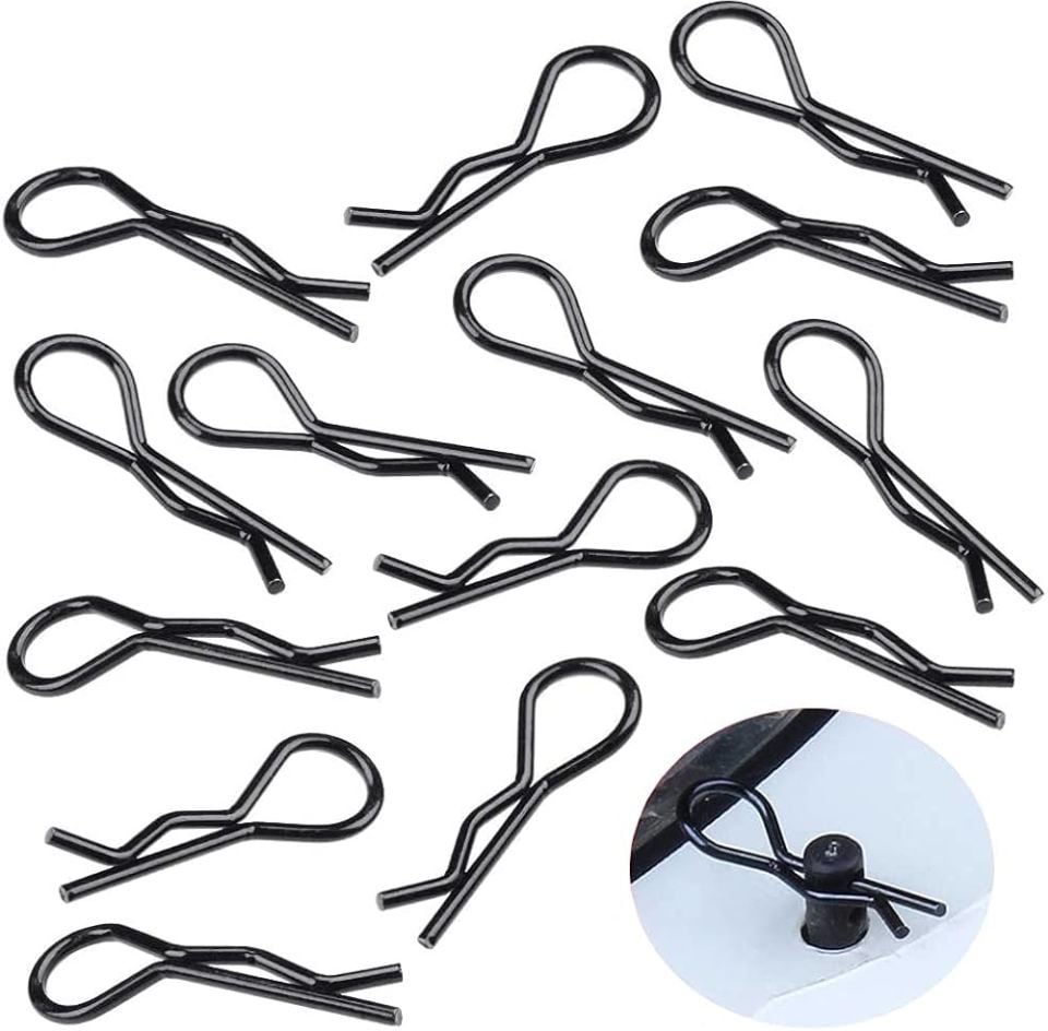 1/10  Kep (body) Clips 10 adet Siyah