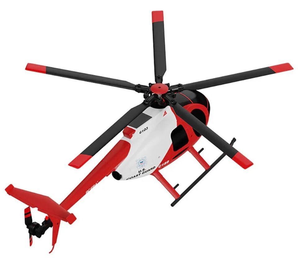 C189 MD500 RC Helicopter RTF Kırmızı
