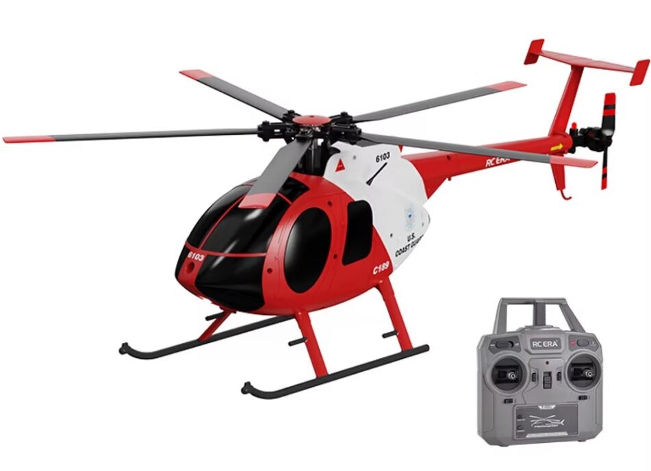 C189 MD500 RC Helicopter RTF Kırmızı