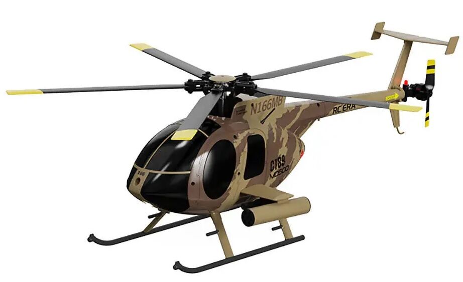 C189 MD500 RC Helicopter RTF Kahverengi
