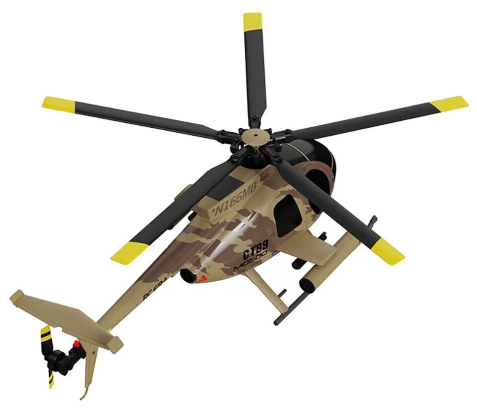 C189 MD500 RC Helicopter RTF Kahverengi
