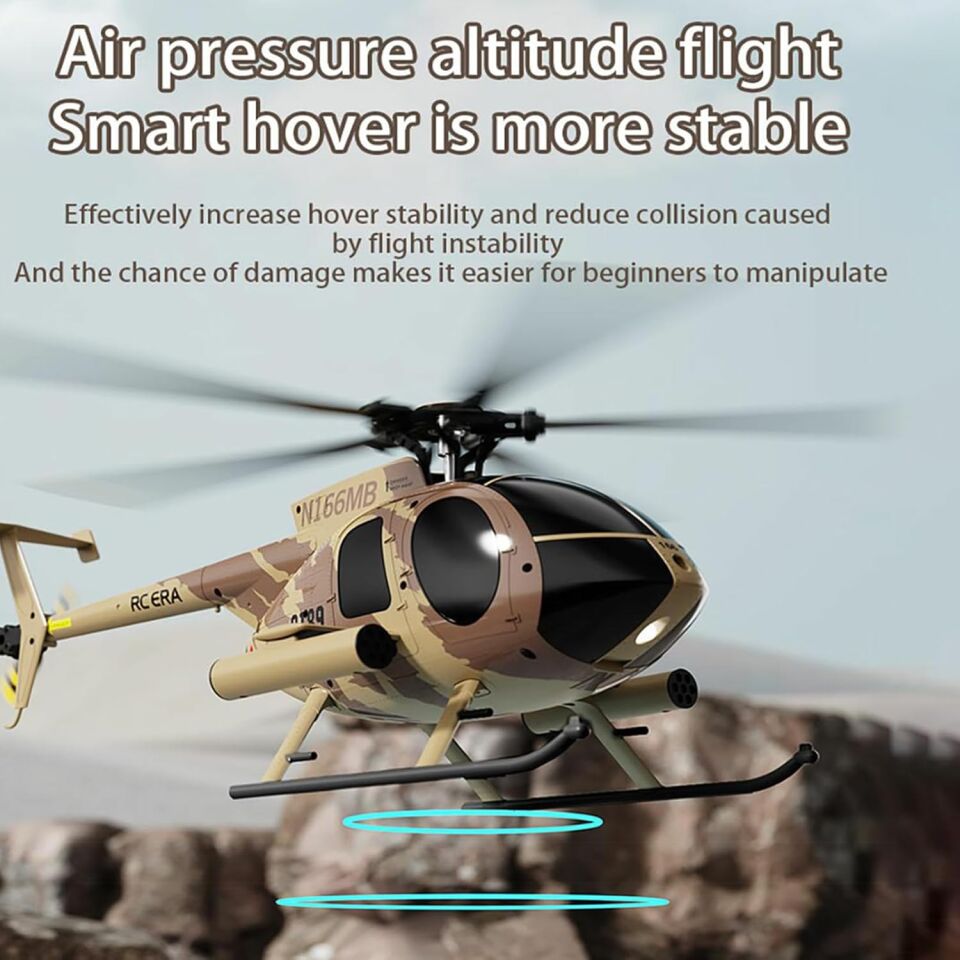 C189 MD500 RC Helicopter RTF Kahverengi