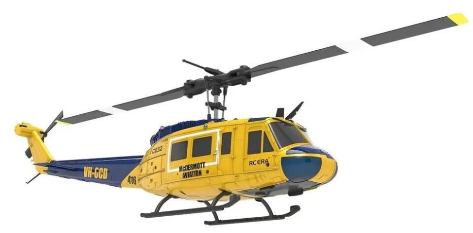 C032 UH-1 Huey 6CH Brushless RC Helicopter with Gyro/3D Flight RTF Sarı