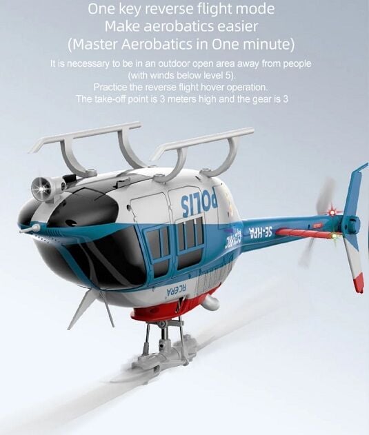 C138 Pro Bell 206 Brushless 3D Auto Stabilized Helicopter RTF