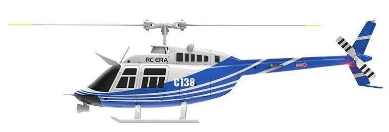 C138 Bell 206 Gyro Stabilized Scale RC Helicopter Jet Ranger RTF Mavi