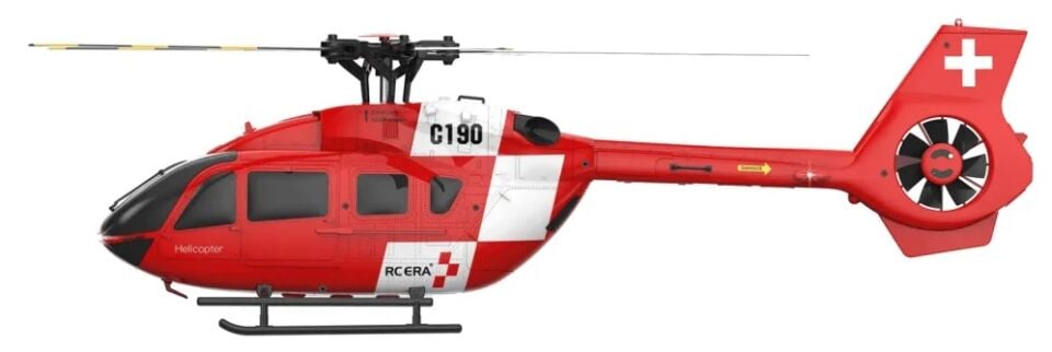 C190 H145 Gyro Stabilized RC Helicopter RTF Kırmızı