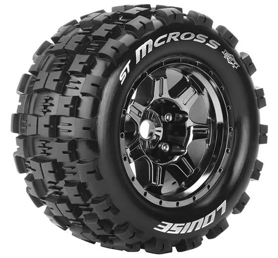 MFT 1/8 ST-MCROSS (1/2 Offset) Black Chrome 3.8'' 4 Adet