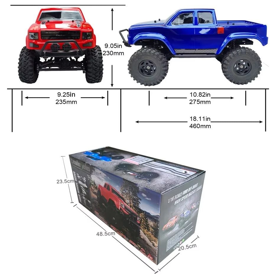 1/10 4WD Off Road Rock Crawler Trail Rigs Truck