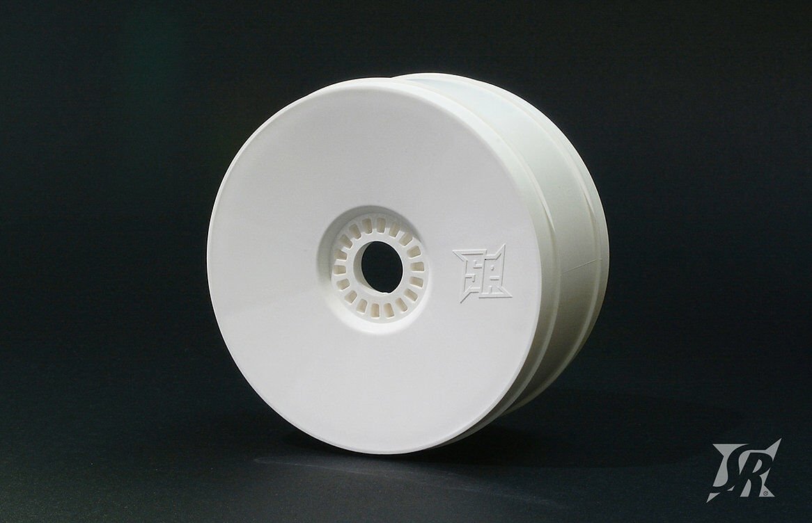 1/8 Buggy Dish Hard Wheels V4 White 4pcs