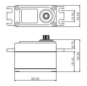 DLP750 Low Profile HV Djital Servo