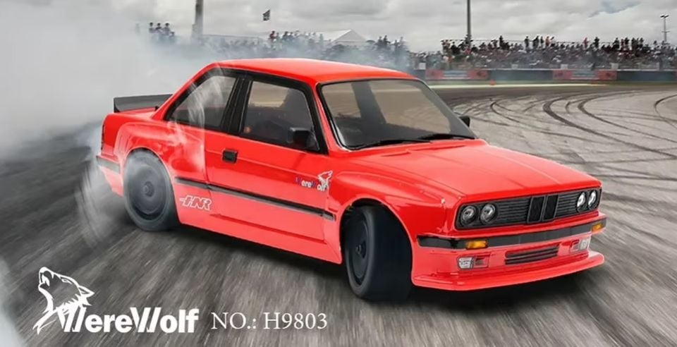 WEREWOLF 1/10 2.4Ghz 4WD Brushless BMW E30 M3 Kırmızı