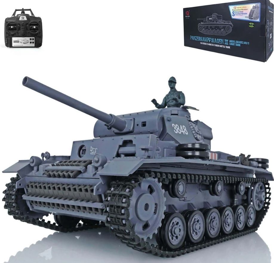 1/16 German Panzer III L RC Tank RTR (7.0 v) SES/IŞIK/BB/DUMAN