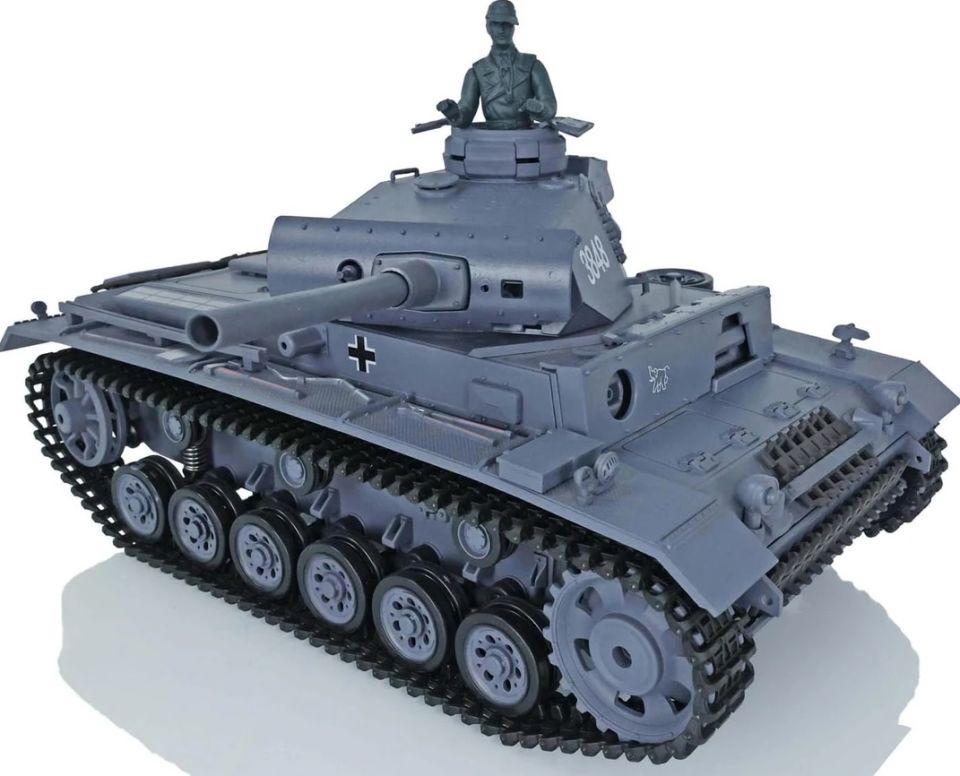 1/16 German Panzer III L RC Tank RTR (7.0 v) SES/IŞIK/BB/DUMAN