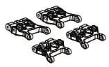 12001 F/R Lower Suspension Arm Set RX12 Rally