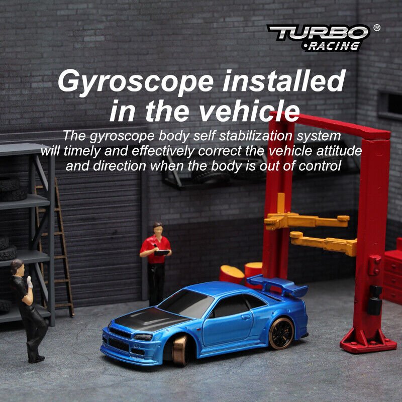1/76 Micro Drift Nissan GT-R Mavi
