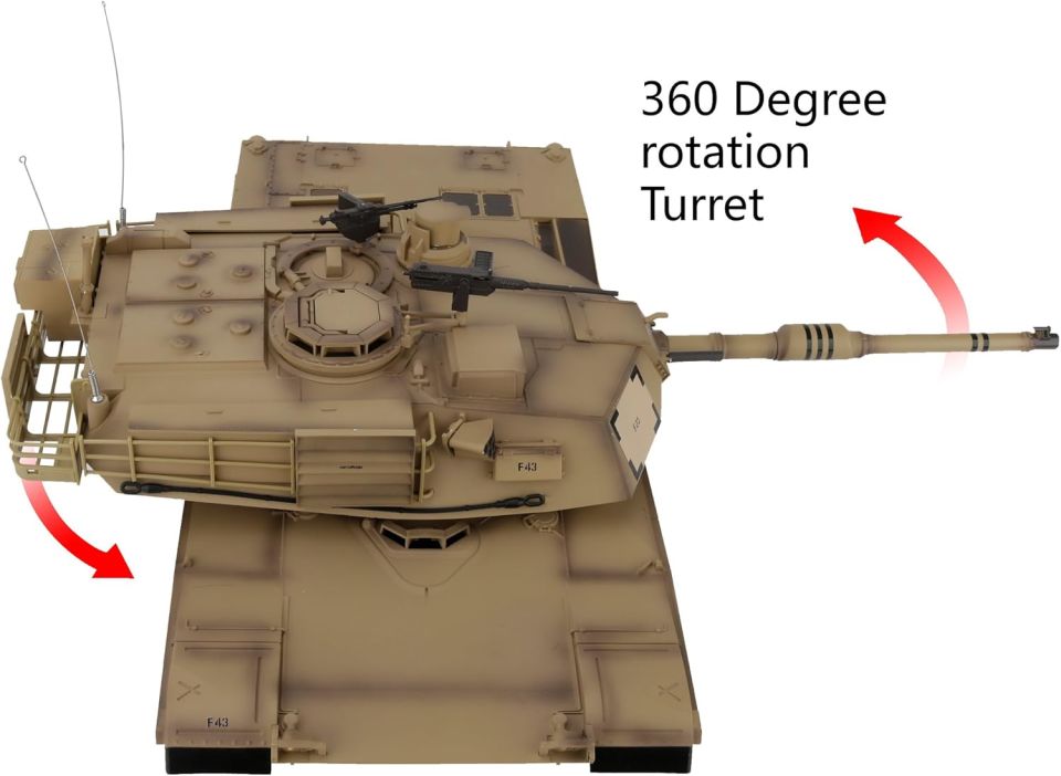 U.S. M1A2 Abrams 1/16 Rc Tank (7.0 v) SES/IŞIK/BB/DUMAN Pro Versiyon