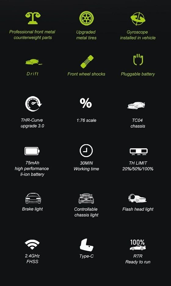 1/76 Micro Drift Dodge SRT