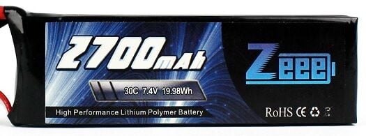 2700Mah 7.4V 2S 30C Lipo Batarya