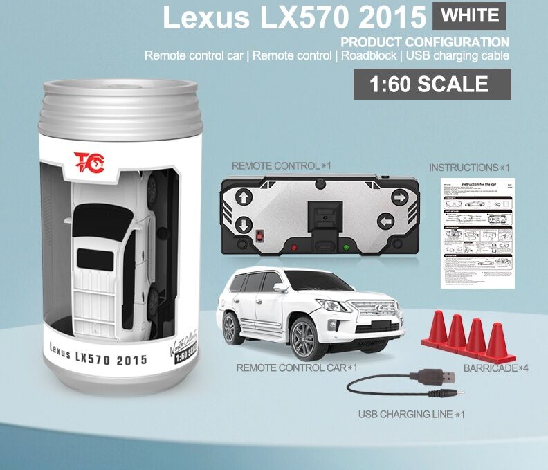 1/60 RC Lexus LX570 Uzaktan Kumandalı Kutu Kola Araba