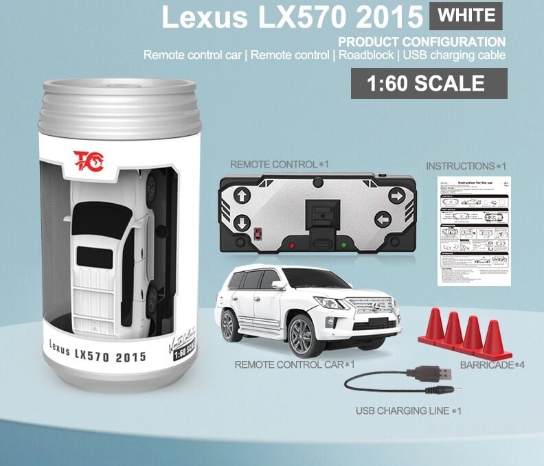 1/60 RC Lexus LX570 Uzaktan Kumandalı Kutu Kola Araba