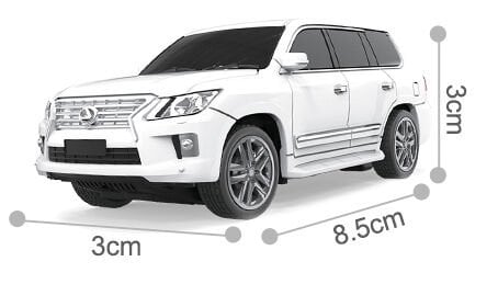 1/60 RC Lexus LX570 Uzaktan Kumandalı Kutu Kola Araba Beyaz