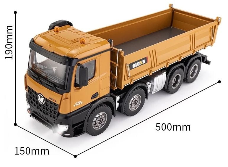 1536 1/14 Damperli Kamyon 8x4 (2024 MODEL)