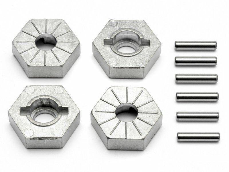 86804 Metal Hex Wheel Hub 17 mm & Pin (4pcs) Savage