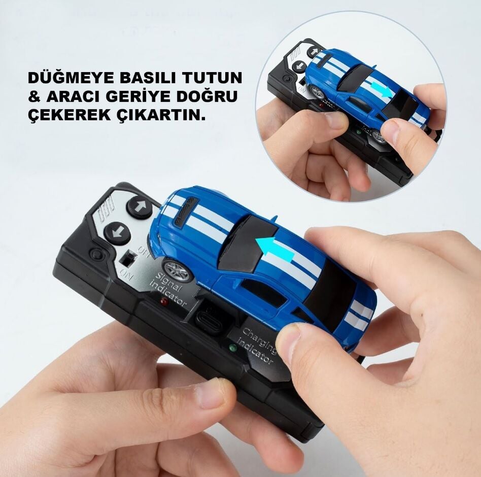 1/60 RC Ford Mustang GT 500 Uzaktan Kumandalı Kutu Kola Araba