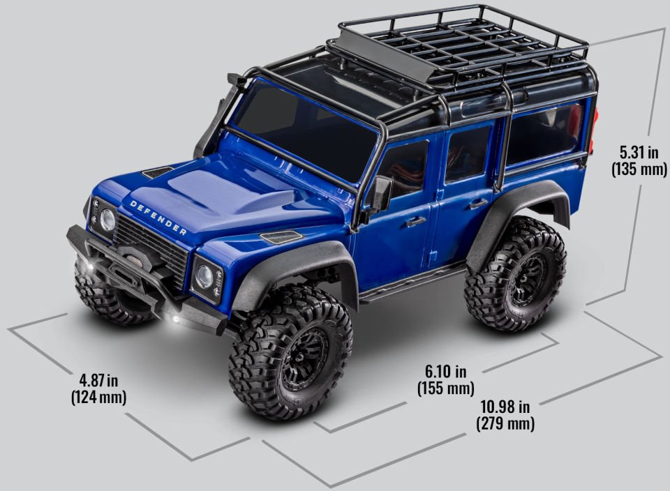 TRX-4M Defender 1/18 Mini Crawler Gri