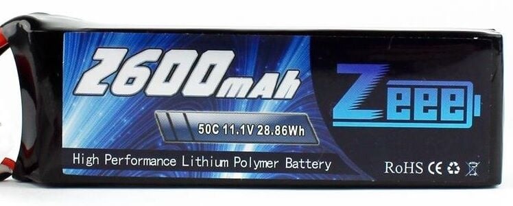 2600Mah 11.1V 3S 50C Lipo Batarya