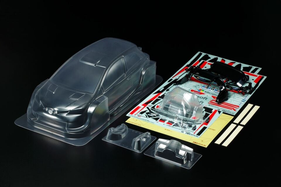 1/10 Yaris WRC Kaportası (Kep) Boyasız