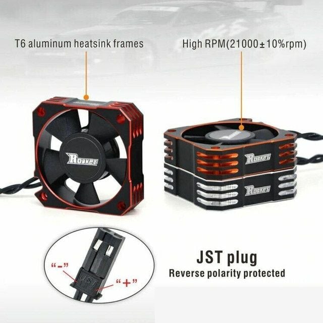 Rocket 35x35x10mm Turbo ESC Alüminyum Fan 21.000Rpm