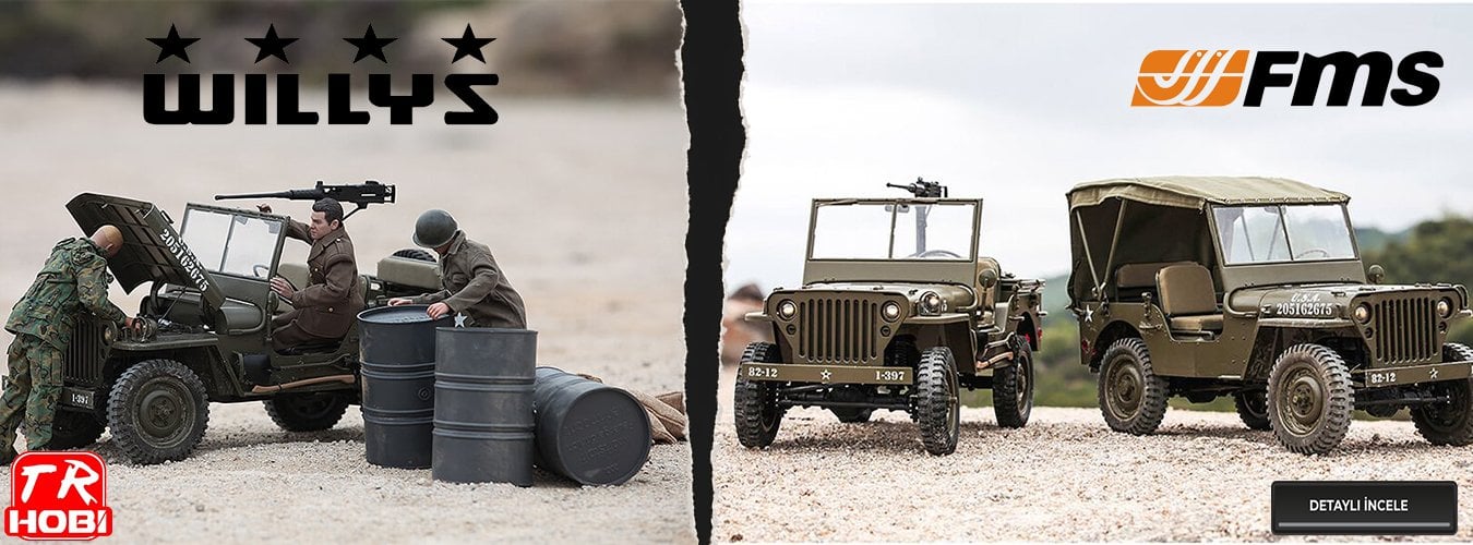 FMS ROC Hobby 1/6 Willys Military Scaler RTR